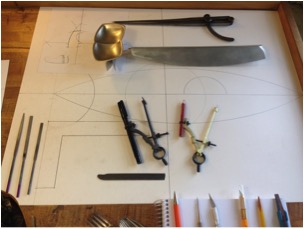 Sketches of a metalworking project